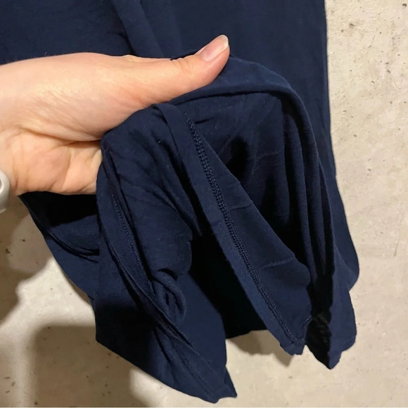 Lauren Ralph Lauren Colorblock Lined Cap Sleeve Shirt Navy Cream Women’s Size M - Picture 4 of 9